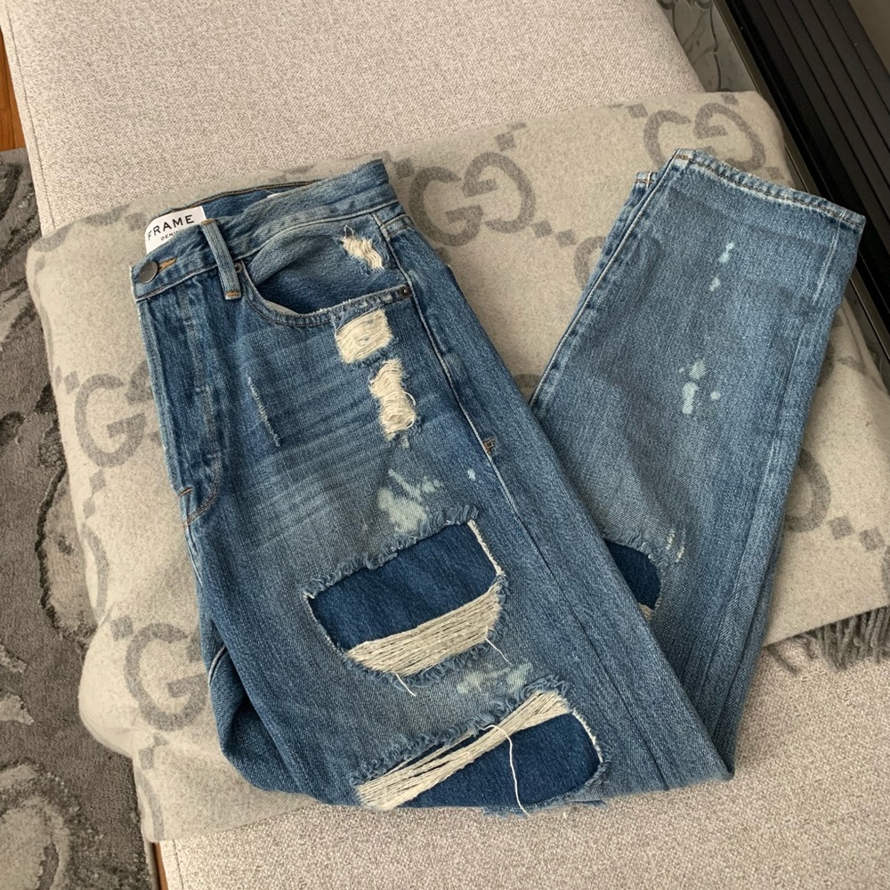 Distressed Frame Jeans Size 27